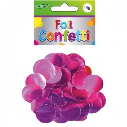 Confetis FUCHSIA Foil 2.5 cms
