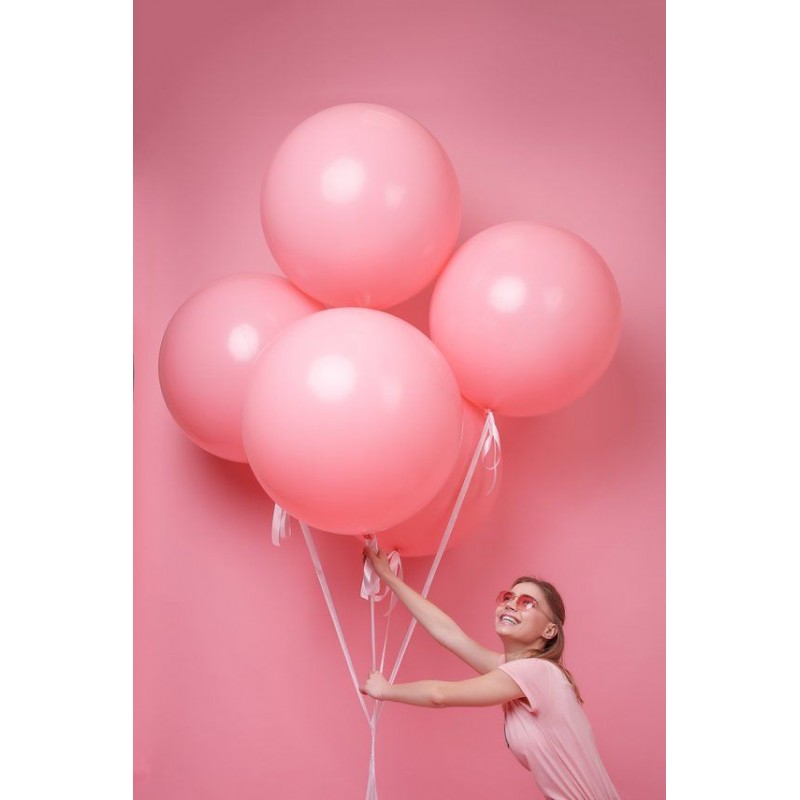 10 Balões Rosa Forte 60 cms
