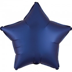 Balão Estrela Acetinado Azul Navy 45 cms