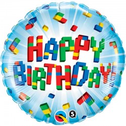 Balão Foil Lego Happy Birthday 46 cms