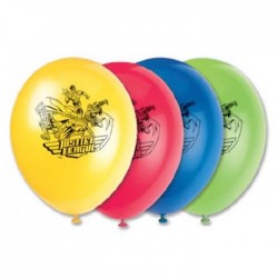 8 Balões Multicoloridos Liga da Justiça