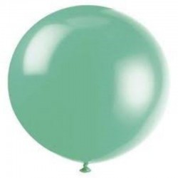10 Balões Verde Jade Redondos 60 cms
