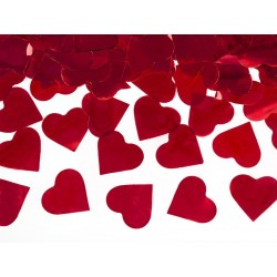 Canhão de Confetis Corações Vermelhos 60cms