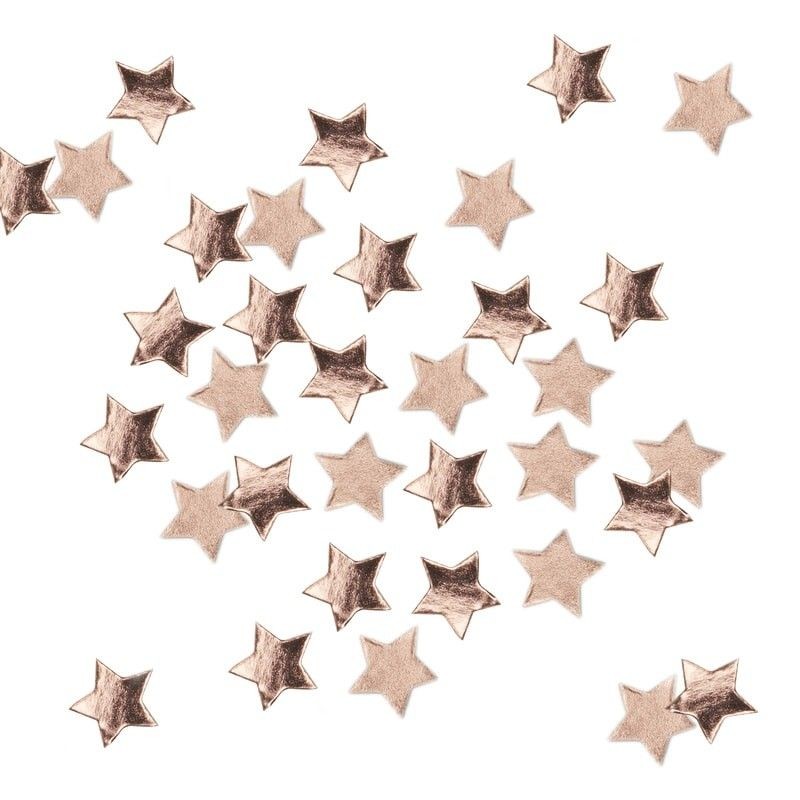 Confetis de Mesa Estrelas Rose Gold