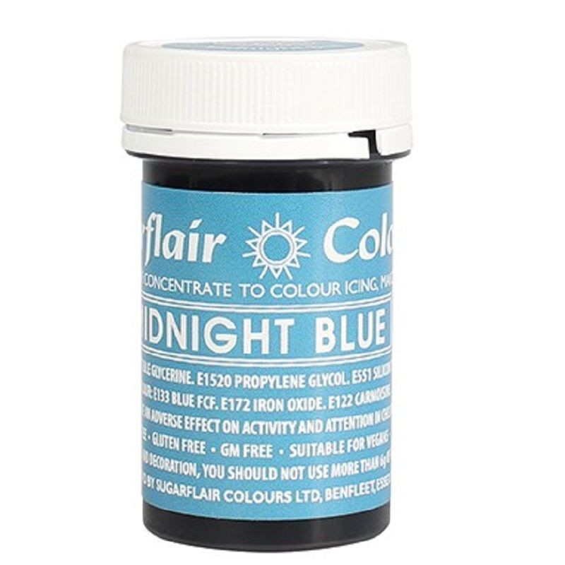 Corante em Gel Midnight Blue  Sugarflair -25 grs