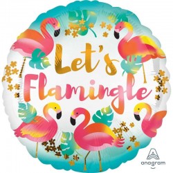 Balão Foil Let's Flamingle 45 cms