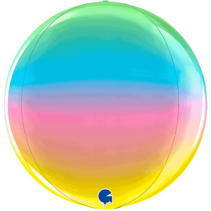 Balão Globe Arco Íris  38cms