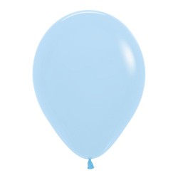 100 Balões Pastel Mate Azul