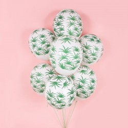 5 Balões Folhas Verdes