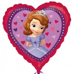 Balão Coração Princesa Sofia