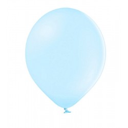 100 Balões Azul Pastel Mate 15cms