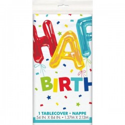 Toalha Happy Birthday Balão Foil