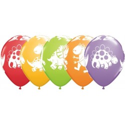 25 Balões Sortidos Tema Dinossauros