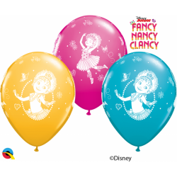 6 Balões Fancy Nancy 30 cms