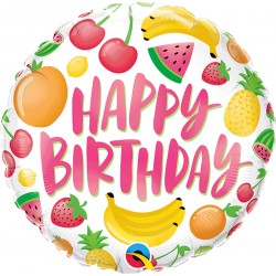 Balão Frutas Happy Birthday