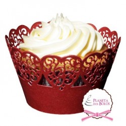 Cupcake Wrappers Corações Vermelhos PME