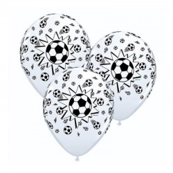 25 Balões Latex Futebol 28 cms