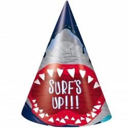 8 Chapéus de Festa Tubarões