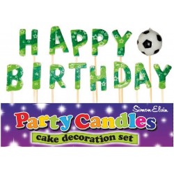 Velas Happy Birthday Futebol