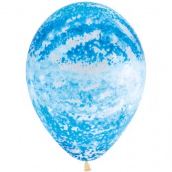 25 Balões Látex Graffiti Azul