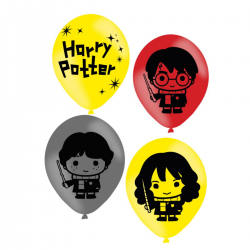 6 Balões Latex Harry Potter