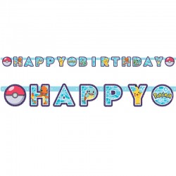 Banner Happy Birthday Pokemon