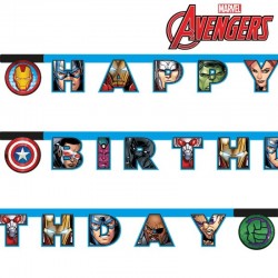Banner Avengers Happy Birthday