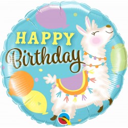 Balão Lama Happy Birthday...