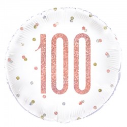 Balão 100º Aniversário Rose...