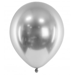 Balão Glossy Prateados 27cms