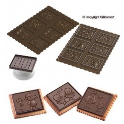Kit de Chocolate e Bolachas Animais Campo