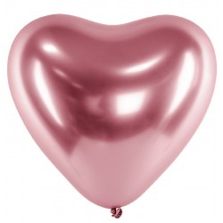 50 Balões Coração Glossy...