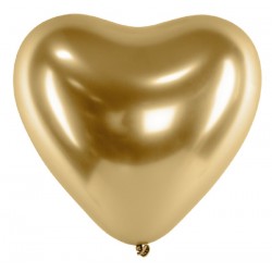 Balão Coração Glossy Dourados