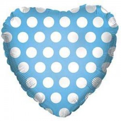 Balão Foil Coração Azul...