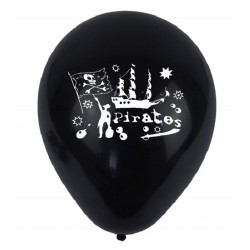 12 Balões Piratas 23 cms