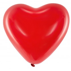 100 Balões Coração 40 cms