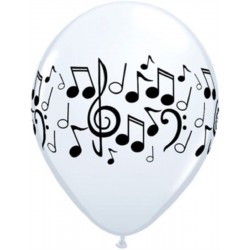 Balão Latex Notas Musicais 28 cms