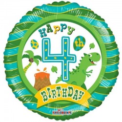 Balão Foil Happy 4th Birthday