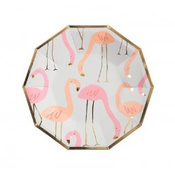 8 Pratos Flamingo