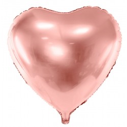 Balão Coração Foil Rose...
