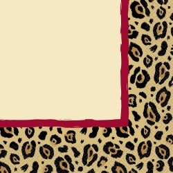 16 Guardanapos Leopardo Grande
