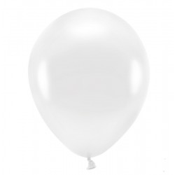 100 Balões Branco Brilhante...