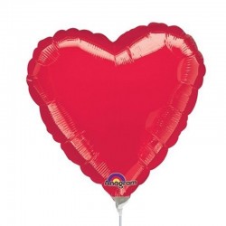 Mini Balão Coração Vermelho...