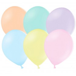 50 Balões Cores Pastel 30 cms