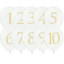 Conjunto 10 Balões Números...