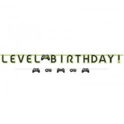 Banner Level Up Birthday