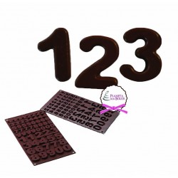 Tapete para Chocolate Silicone Números