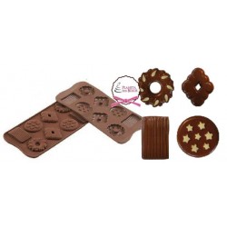 Molde para Chocolate Biscoitos Silicomart