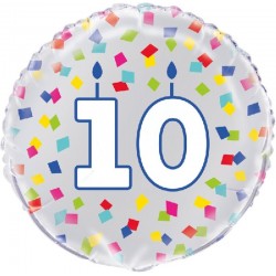 Balão Foil Confetis 10