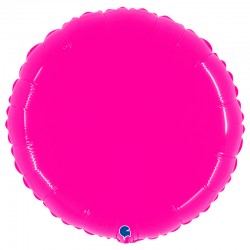 Balão Foil Redondo Rosa Forte